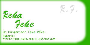 reka feke business card