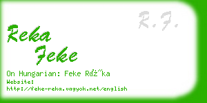 reka feke business card